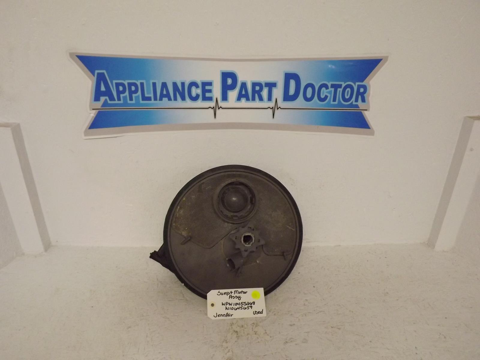 JennAir Dishwasher WPW10455268 W10645659 Sump & Motor Assembly Used JennAir Dishwasher WPW10455268 W10645659 Sump & Motor Assembly Used